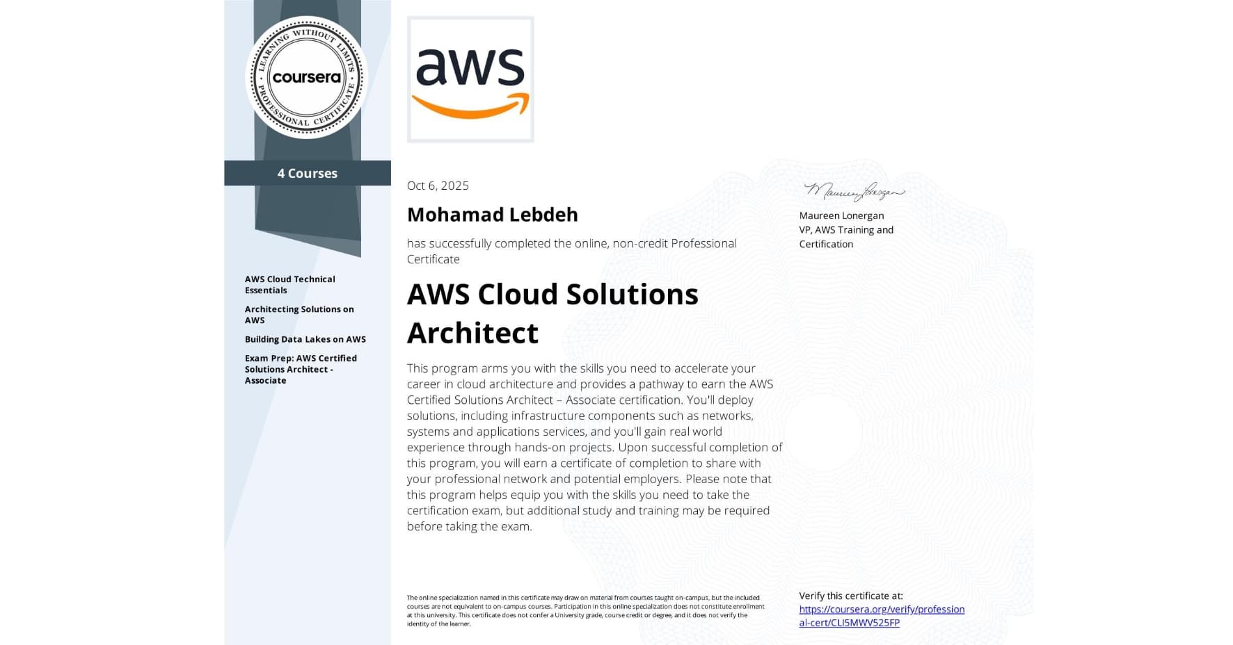AWS Cloud Solutions Architect